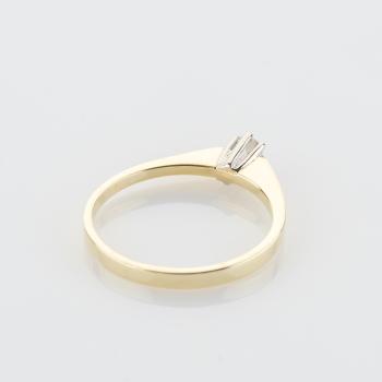 Preview: Ring in 585er Gold mit 0.10 ct Brillant