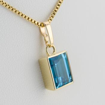 Preview: Anhänger aus 585er Gelbgold mit 3,12 ct Topas