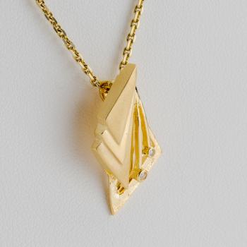 Preview: 0.02ct Diamond Pendant in 14K Yellow Gold