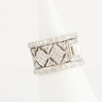 Preview: Damenring (750er Gold) mit Brillanten