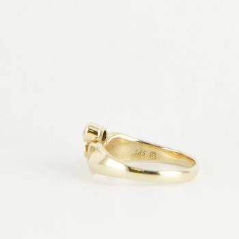 Ladies ring 14k gold with 0.20ct diamonds