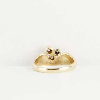 Ladies ring 14k gold with 0.20ct diamonds