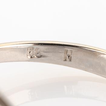 Preview: Damenring (585er Gold) mit Saphir und Brillanten