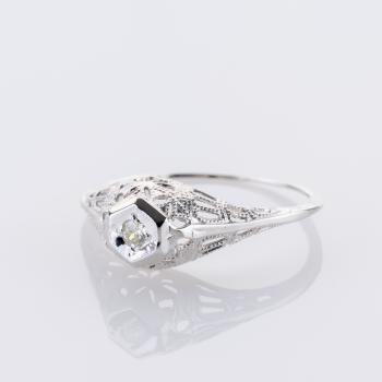 Preview: 0.05ct Diamond Ring in 14K White Gold