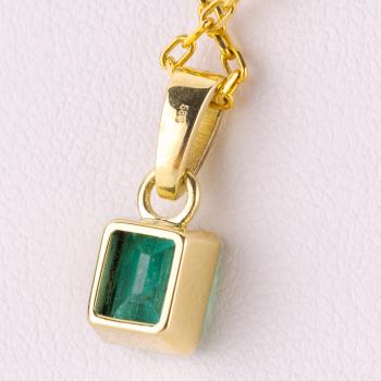 Preview: Anhänger 585er Gold mit 1.10ct Smaragd