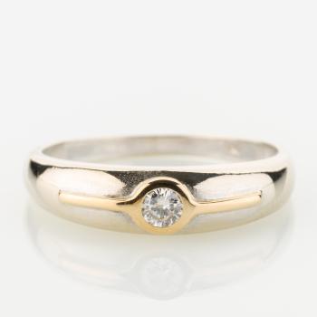 Vintage Damenring (585er Gold) mit Brillant