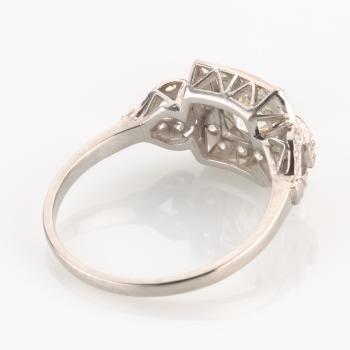 Preview: Art Deco ring (18k Gold) with 1.50ct diamonds