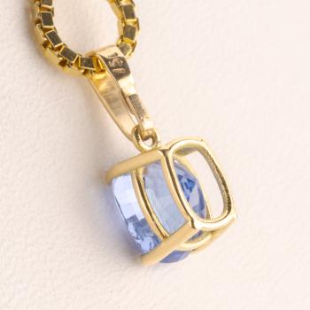 Anhänger 750er Gold mit einem 3.14ct Saphir