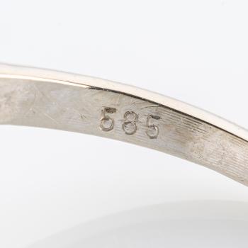 Art Deco Damenring 585er Gold mit 0.40ct Diamanten