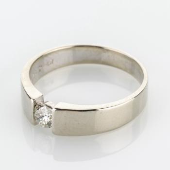 Ring aus 585er Weißgold mit 0.20ct Brillant