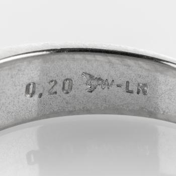 Ring aus 585er Weißgold mit 0.20ct Brillant