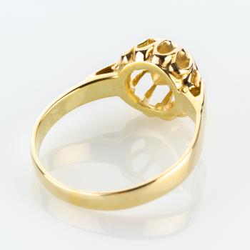 Retro Damenring (585er Gold) mit Diamant