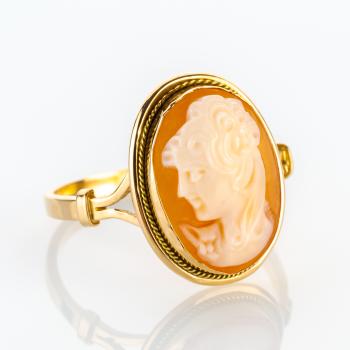 Vintage Ring (750er Gold) mit Gemme