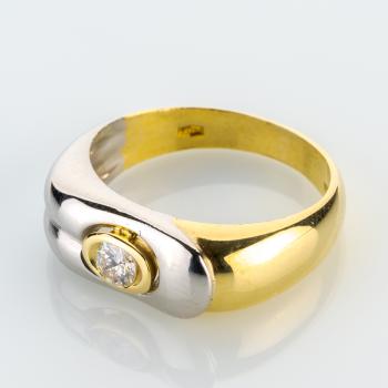 Preview: Ring 750er Gold mit 0.20ct Brillant