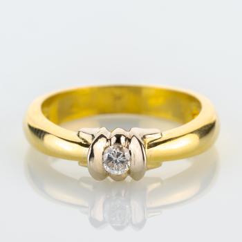Vintage Ring (750er Gold) mit Brillant