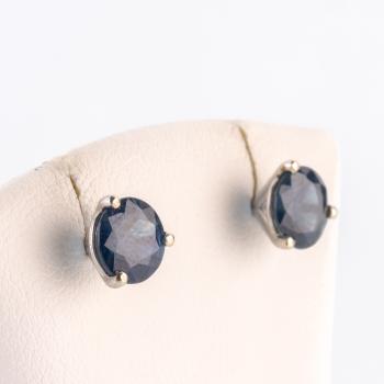 Preview: Earstuds 14k gold with 3.40ct sapphires