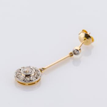 Preview: Diamond Earrings in 14K Yellow Gold