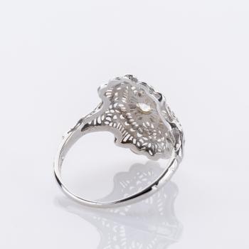 Preview: 0.30ct Art Déco Diamond Ring in 14K White Gold