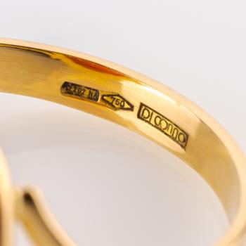 Vintage Ring (750er Gold) mit Koralle