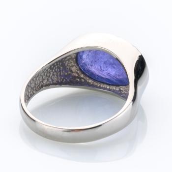 Platinum ring with a 4.0ct tanzanite