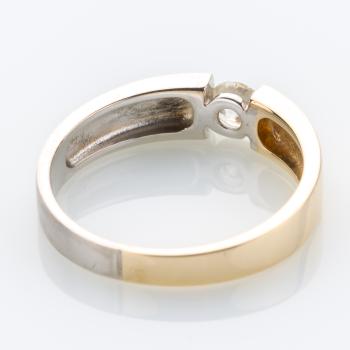14k gold ring with a diamond