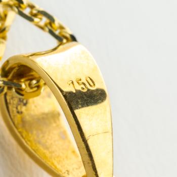 Anhänger aus 750er Gold mit Opal und 2.0ct Brillanten