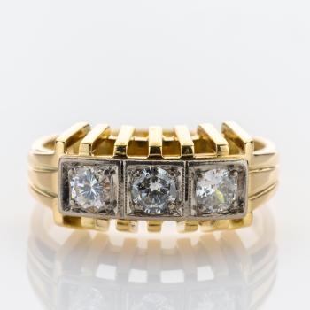 Vintage Ring aus 585er Gold mit 0.45ct Brillanten