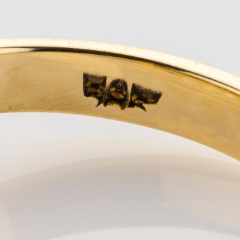 Vintage Ring aus 585er Gold mit 0.45ct Brillanten