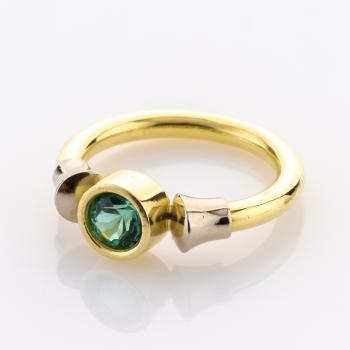 Preview: Ring aus 750er Gold mit 0.80ct Turmalin
