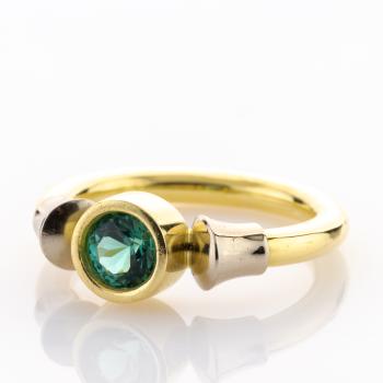 Preview: Ring aus 750er Gold mit 0.80ct Turmalin