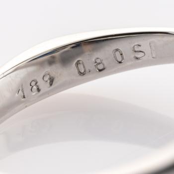 Ring aus 585er Weißgold mit einem 1.89ct Saphir und 0.80ct Brillanten