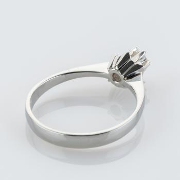 Vintage Ring aus 585er Weißgold mit Brillant