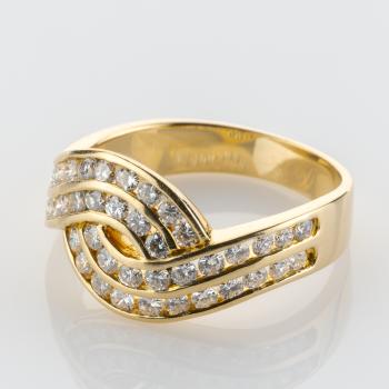 Ring aus 750er Gold mit 1.0ct Brillanten