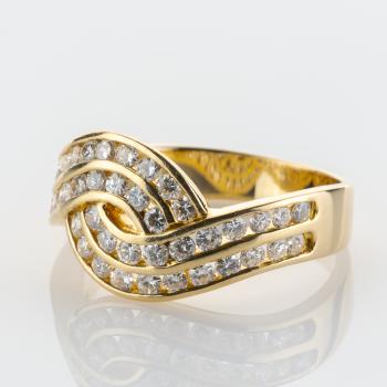 Ring aus 750er Gold mit 1.0ct Brillanten