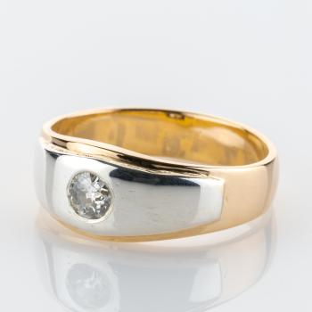 Preview: Vintage Ring aus 585er Gold mit einem 0.25ct Brillant