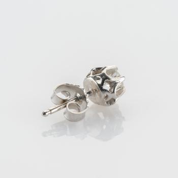 Diamond Stud Earrings in 14K White Gold with 0.40 ct