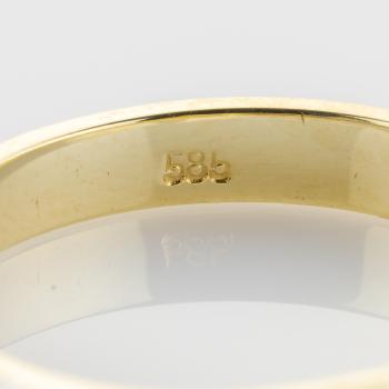 Ring aus 585er Gelb- und Weißgold mit 0.20ct Saphiren