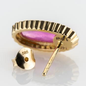 Ohrstecker aus 585er Gold mit 2.91ct Rubinen und 0.50ct Brillanten
