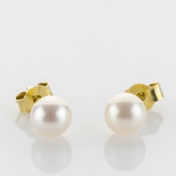 Preview: 14k ear studs with pearls