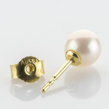 Preview: 14k ear studs with pearls