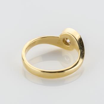 Preview: Ring aus 750er Gelbgold mit 0.80ct Brillant