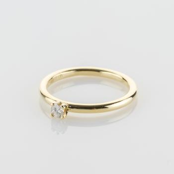 Preview: Ring aus 585er Gelbgold mit 0.10ct Brillant