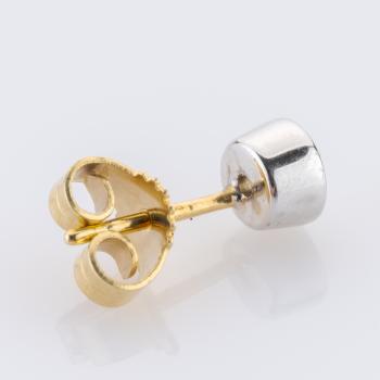 0.20ct Diamond Studs in 14K White and Yellow Gold