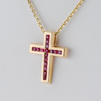 0.50 Carat Ruby Pendant in 14k Yellow Gold