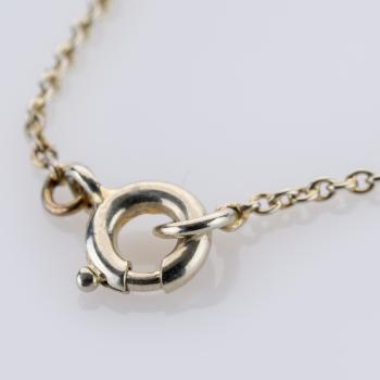 Collier aus 585er und 750er Gold mit Perle und 0.03ct Diamanten