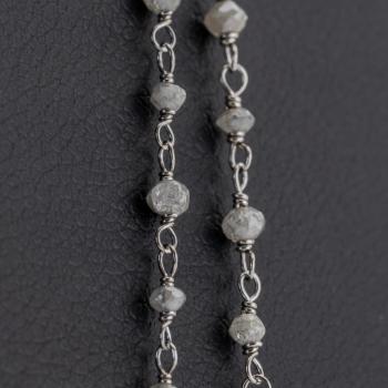Preview: Diamond Necklace in 750 White Gold