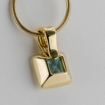 Preview: 3.0ct Blue Topaz Pendant in 14K Yellow Gold
