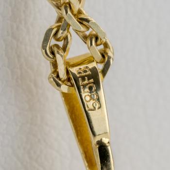 Preview: 4.0ct Blue Topaz Pendant in 14K Yellow Gold