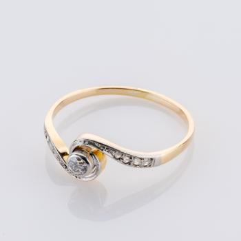 Preview: 0.18ct Diamond Ring in 14K Gold