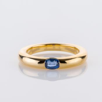 0.5ct Sapphire Ring by Cartier in 18K Yellow Gold